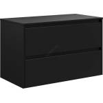 Bath Deluxe Шкаф за баня TRONDHEIM за мивка 90x57x46 см, черен (BT0151)