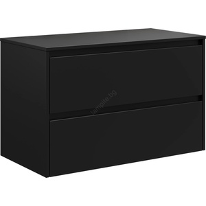 Bath Deluxe Шкаф за баня TRONDHEIM за мивка 90x57x46 см, черен (BT0151)