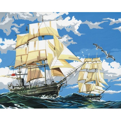 Royal Langnickel malování podle čísel plachetnice 28 x 35 cm plátno