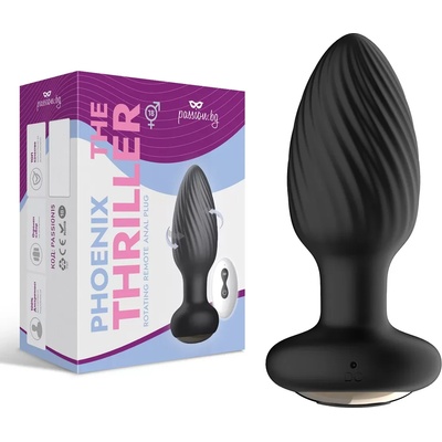Анален плъг, въртящ се и вибриращ, 9, 8см. - Phoenix The Thriller (PASSION15)