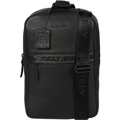 Burkely About Ally čierna dámska kožená taška na opasok crossbody