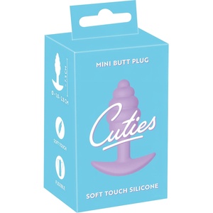 Cuties мини анален разширител - силиконов анален плъг (лилав, 2, 8 см) - desirel