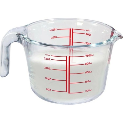 Odmerka MagicHome, sklenená, sklo, s výlevkou, 1000 ml
