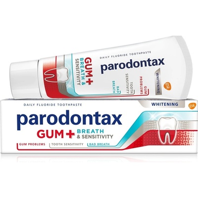 Parodontax Gum + Breath and Sensitivity Whitening 75 ml – Zboží Dáma