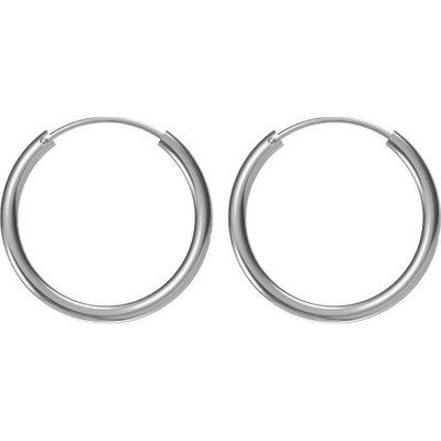 Argento Strieborné náušnice krúžky - 16 mm priemer 67495