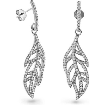 Again Jewelry Visací stříbrné náušnice s kubickými zirkony AJNS0055
