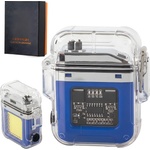 HARAHU Електрическа запалка с usb зареждане rr-41128 - Синя / Сребриста kp41128