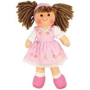 Bigjigs Toys Мека кукла Bigjigs - Роуз, 28 cm (bjd007)