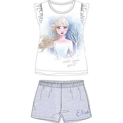 E plus M dievčenské pyžamo Elsa biela