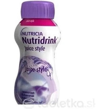 Nutridrink Juice style s príchuťou čiernych ríbezlí 4x 200 ml