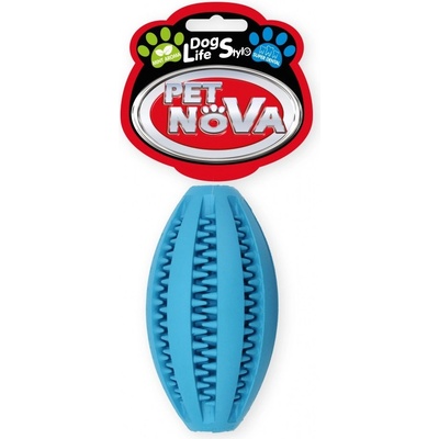 Pet Nova Superdental Rugby gumový míč s mátou 11 cm