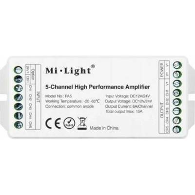 MILIGHT PA5 5-KANÁLOVÝ ZESILOVAČ SIGNÁLU MIBOXER