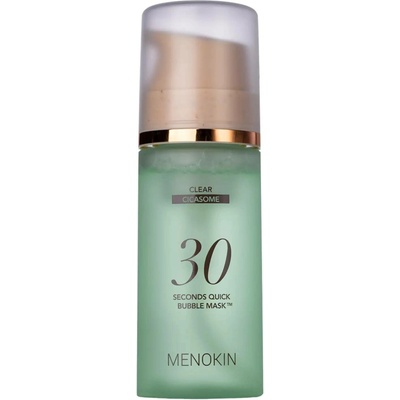 MENOKIN 30 Second Quick Bubble Mask 30 sekundové zklidňující bublinkové sérum v masce s Cica-Exosomy a extraktem touleně 95 ml