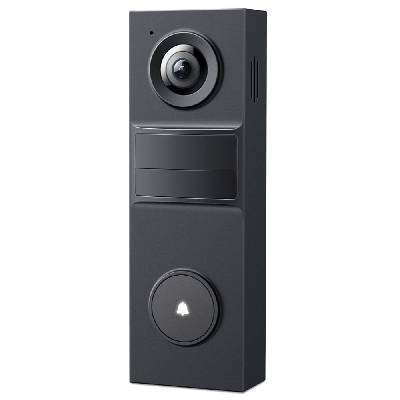 Смарт видео звънец TP-Link Tapo D205, 3Mpix(2304x1296@20fps), IR осветеност (до 7.6m), IP54 устойчивост, управление с гласов асистент Google и Alexa, microSD слот 512GB, черен (Tapo D205)