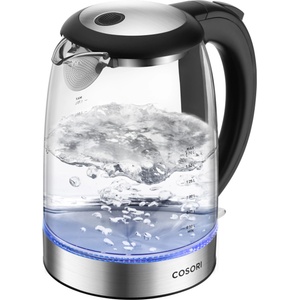 COSORI Glass Kettle, No Plastic Contact, Ideal for Tea, 1.7 L - GK151-CO (GK151-CO) Електрически кани