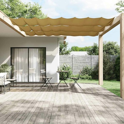 zahrada-XL Vertikální markýza béžová 60 x 1 200 cm oxfordská látka