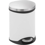 EKO-Europe Кош за отпадъци EKO SHELL с педал (6 л) - бял (EKO 921806 - White)
