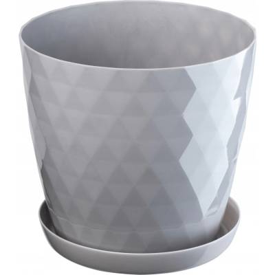 Kadax Květináč plast šedý 25 x 25 x 23 cm