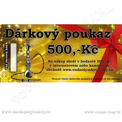 Dárkový poukaz na nákup v hodnotě 500 Kč