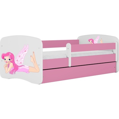 Kocot Kids Babydreams víla s křídly růžová se šuplíky s matrací