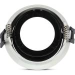 V-TAC gu10 Отливка Кръг Бяло+Черно - 3153 (3153)