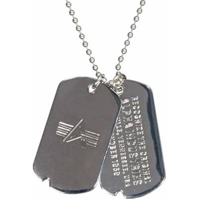 Vojenská identifikační známka Alpha Industries Dog Tag Necklace - Silver