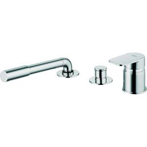 Ideal Standard Tonic II - Смесител на ръба на ваната, монтаж на 3 отвора, хром A6349AA (A6349AA)