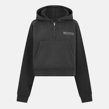 Jack Wills Women's Quarter-Zip Fleece - Eiffel Tower