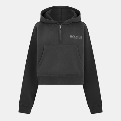 Jack Wills Women's Quarter-Zip Fleece - Eiffel Tower