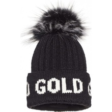 Goldbergh dámska čiapka Hodd Beanie real raccoon fur black