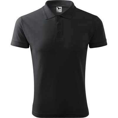 Malfini pánska polokošeľa Pique Polo Ebony gray