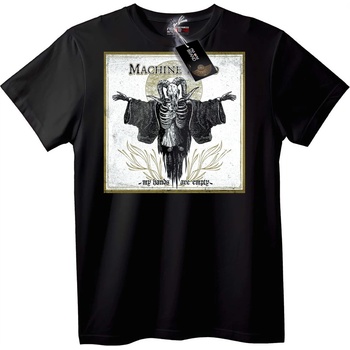 NOONEBRAND Тениска "Ръцете ми са празни" на Machine - XS, White