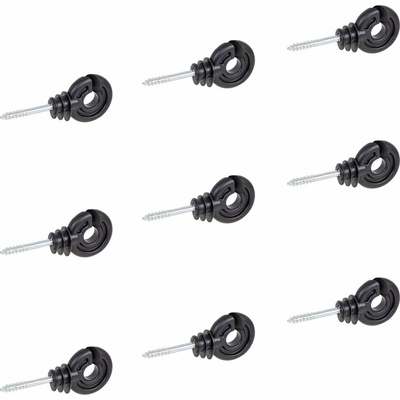 Kruhový izolátor so skrutkou pre elektrický ohradník - 100 ks