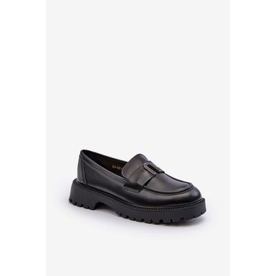 VINCEZA Dívčí mokasíny Kesi černá