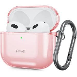 Tech-protect Силиконов Калъф за Apple Airpods 4, Tech-Protect FlexAir Case, Розов (5906302380237)