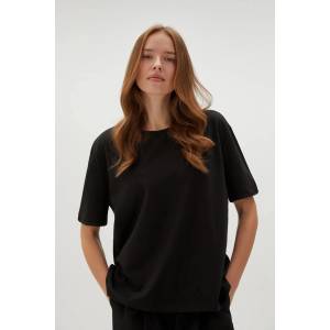 Moodo Черна дамска тениска Moodo | Cheren | ЖЕНИ | XS - zoot - 21,28 лв