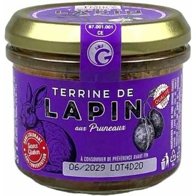 Gourmet Partners Králičí terina se švestkami ve skle 90 g