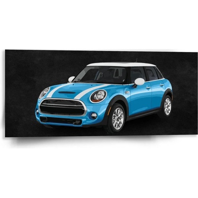 Sablio Obraz Mini sedan Čierne pozadie - 110x50 cm