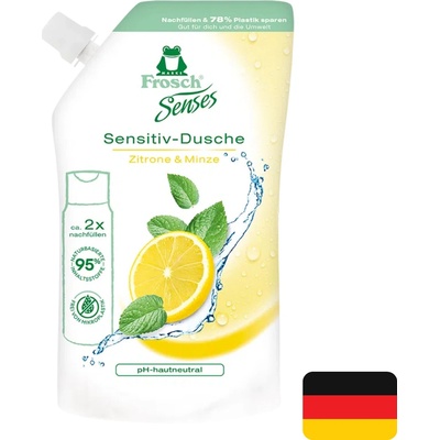 Frosch EKO Senses sprchový gel Citron máta náhradní náplň 500 ml