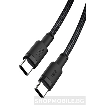 Image 1 of XO Плетен кабел XO cable NB-Q199 PD USB-C to USB-C, 100W, 1.5 метра (NB-Q199)