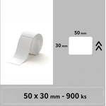 Niimbot 1EA01204102, 50x30mm, 900 бр. , бели самозалепващи етикети (1EA01204102)
