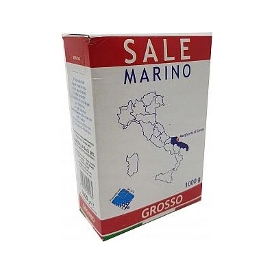 Hrubozrnná morská soľ do kuchyne, talianska Sale Marino Grosso 1 kg
