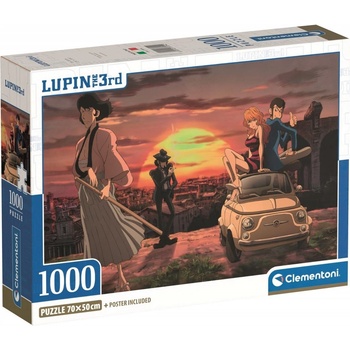 Clementoni Пъзел Clementoni от 1000 части - Люпен Трети, вариант 1 (37054)