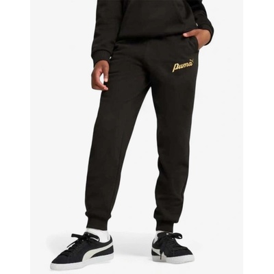 PUMA Essentials+ Script Metallic Pants Black