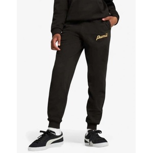 PUMA Essentials+ Script Metallic Pants Black - magazinko
