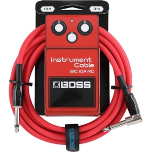 BOSS BIC-10A-RD 10ft Директен - Ъглов Инструментален кабел (BIC-10A-RD)