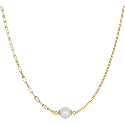 Majya Stříbrný řetízek s přívěskem pozlacený 11657