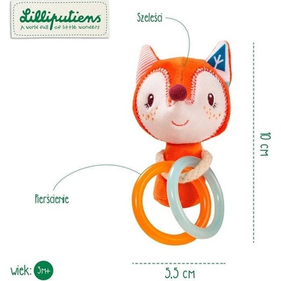 Lilliputiens Chrastítko s ráfky Liška Alice