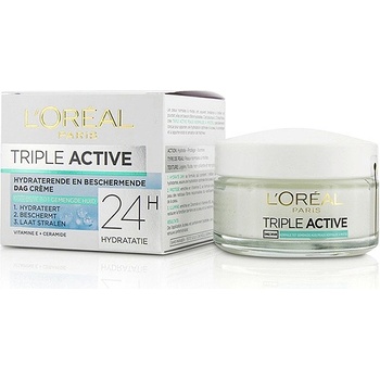 L'Oréal Triple Active Day Multi-Protection Moisturizer denný hydratačný krém pre normálnu až zmiešanú pleť 50 ml