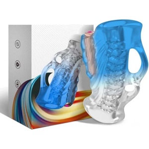  Мастурбатор с ръкохватка, 9 режима на вибрация - Armony Finger Blue (D-238071)